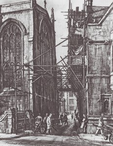 Oxford: Catte Street von David Muirhead (after) Bone