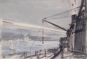 Suchscheinwerfer bei Scapa Flow