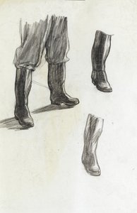 Studie für Winterminenlegung vor Island von David Muirhead Bone