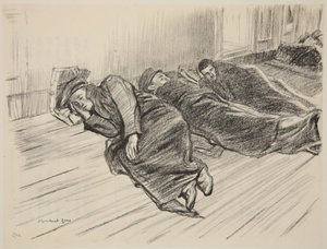 Verwundete beim Schlafen auf dem Deck, Illustration aus 