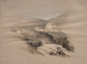 Christliche Kirche des Heiligen Georg in Ludd, antikes Lydda, 1839 von David Roberts