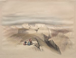 Christliche und muslimische Kapellen auf dem Gipfel des Sinai von David Roberts