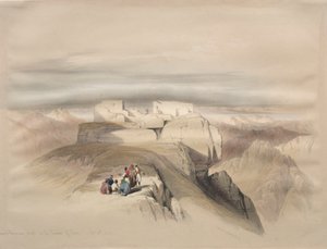 Christliche und mohammedanische Kapellen auf dem Gipfel des Sinai, 1839 von David Roberts