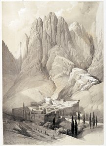 Kloster der Heiligen Katharina, Zeichnung vom 19.02.1839 in „Das Heilige Land“, London 1849 von David Roberts