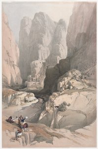 Eingang zu Petra, das Theater von David Roberts