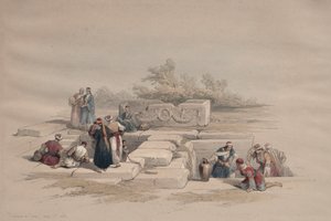 Brunnen in Kana, 1839 von David Roberts