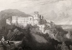 Heidelberger Schloss, Heidelberg (graviert von J.T. Willmore in 