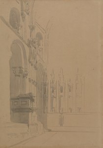 Innenraum der Kathedrale von Durham von David Roberts