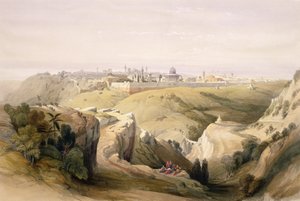 Jerusalem vom Ölberg, 8. April 1839, Platte 6 aus Band I von 