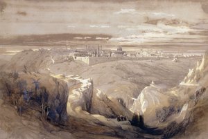 Jerusalem von der Straße nach Bethanien von David Roberts