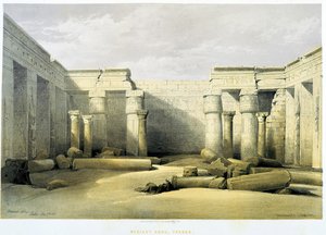 Medinet Abu (Medinet-Habou), Theben - in „Das Heilige Land“, London 1849