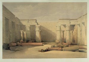 Medinet Habu, der Totentempel von Ramses III. in Theben von David Roberts
