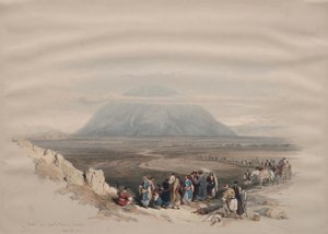 Berg Tabor von der Ebene Esdraelon von David Roberts