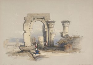 Ruinen, Tempel auf der Insel Biggeh, Nubien von David Roberts