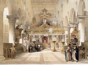 Die Kapelle der Heiligen Katharina im Kloster auf dem Berg Sinai, von David Roberts von David Roberts