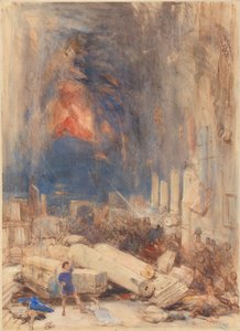 Die Zerstörung von Pompeji von David Roberts