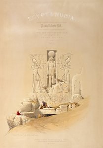 Der Eingang zum Großen Tempel von Aboo Simble, Nubien, Titelseite von Band I von 