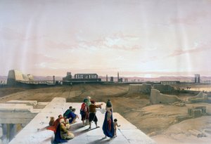 Die Ruinen von Karnak vom Westen, 19. Jahrhundert