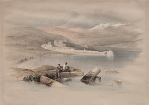 Stadt Tiberias Blick Richtung Libanon