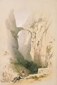 Triumphbogen, der die Schlucht nach Petra überquert, Platte 95 aus Band III von 
