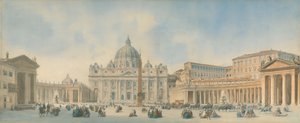 Ansicht von St. Peter, Rom von David Roberts