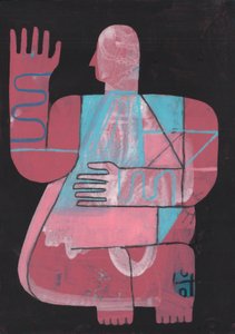 Schwarz und Blau 5, 2023 von David Shillinglaw