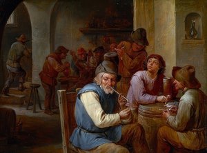 In der Dorfkneipe von David Teniers the Elder