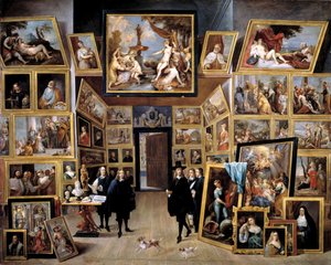 Erzherzog Leopold Wilhelm in seiner Galerie in Brüssel, 1647-1651