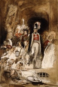 Studie für "Sir David Baird entdeckt den Körper von Tipu Sahib", 1838