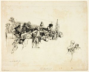 Charles James Fox auf dem Wahlkampf in Covent Garden
