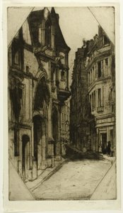 Hôtel de Sens, Tafel drei aus dem Paris-Set von David Young Cameron