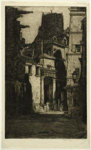 Saint Gervais, Rue des Barres, Platte vier aus dem Paris-Set