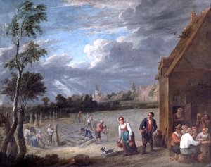 Eine Ernteszene von David Teniers the Younger