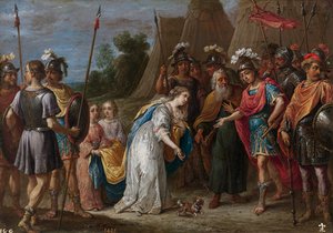 Eustathius bittet Gottfried von Bouillon um Gnade für Armida