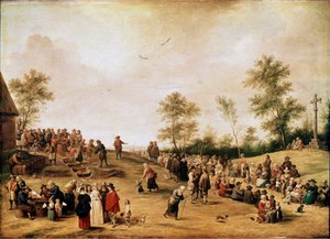 Bauernfest oder Kesselfest bei Antwerpen von David Teniers the Younger