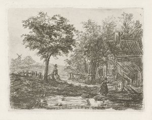 Bauernhof am Wasser von David van der Kellen