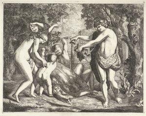 Landschaft mit Bacchanal, mit Bacchus