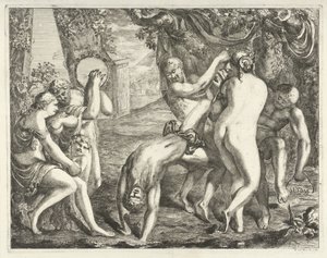 Landschaft mit einem Bacchanal