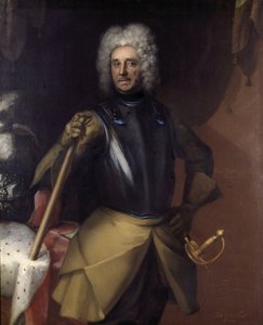 Carl Gustaf Mörner (1658-1721), Graf, königlicher Rat, Feldmarschall, Präsident des Oberlandesgerichts, verheiratet mit 1. Freifrau Catharina Margareta Bonde, 2. Gräfin Christina Anna Bielke von David von Krafft