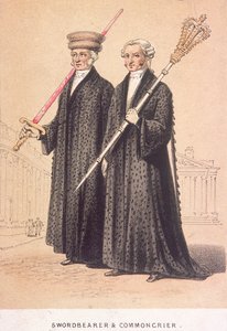 Ein Schwertträger und ein Gemeindeschreier, 1855