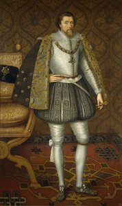 Porträt von König James I. von England 1566-1625, ca. 1605 von De Critz