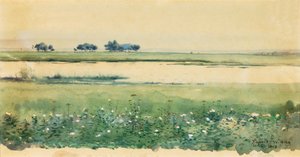 Landschaft mit Sümpfen von De Lancey Gill