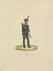 Jäger in großer Uniform, 1820-1825 von De la Cour