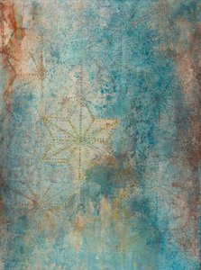 Verwitterte Blaue Sterne