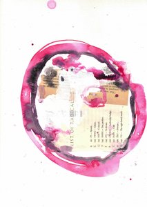 Pinke Abstrakte Ringcollage