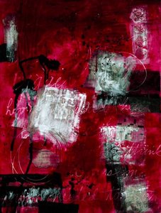 Rote Hoffnung Abstrakt von Deb Chaney