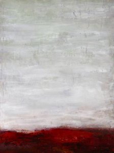 Roter Horizont Landschaft
