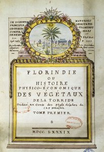 Frontispiz von Florindie ou Historie physico-economique des vegetaux de la Torride