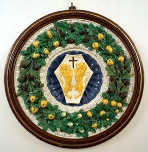 Wappen der Familie Lotteringhi della Stufa von Della Robbia (workshop of)
