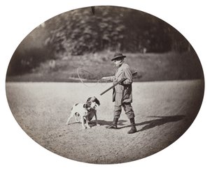 Jäger mit Hunden, ca. 1862